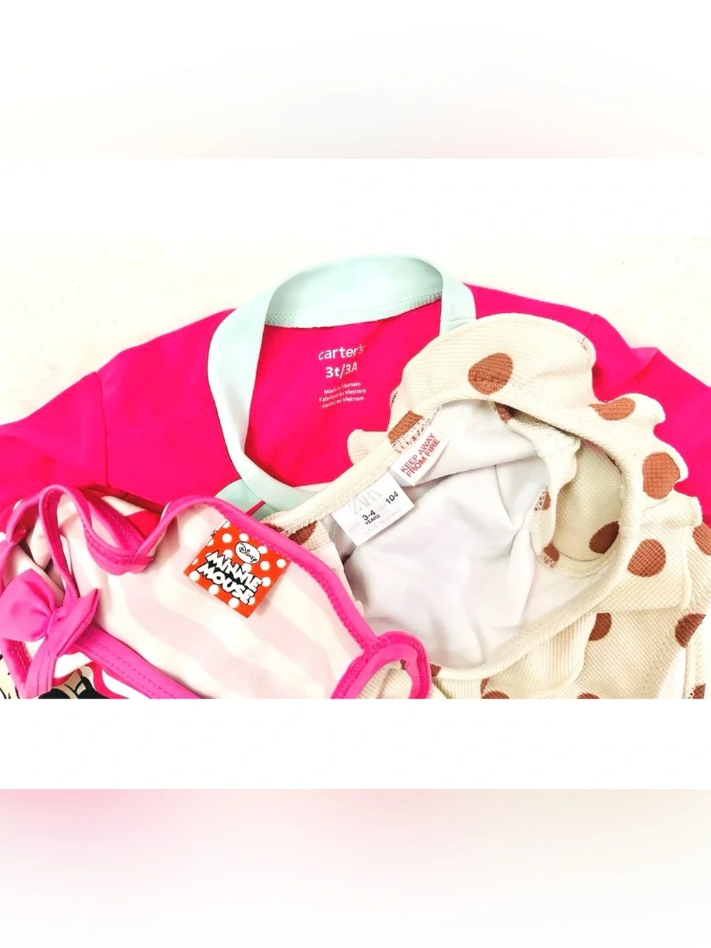 Very Cute Girls Swimsuit Lot Size 3T Disney, ZARA